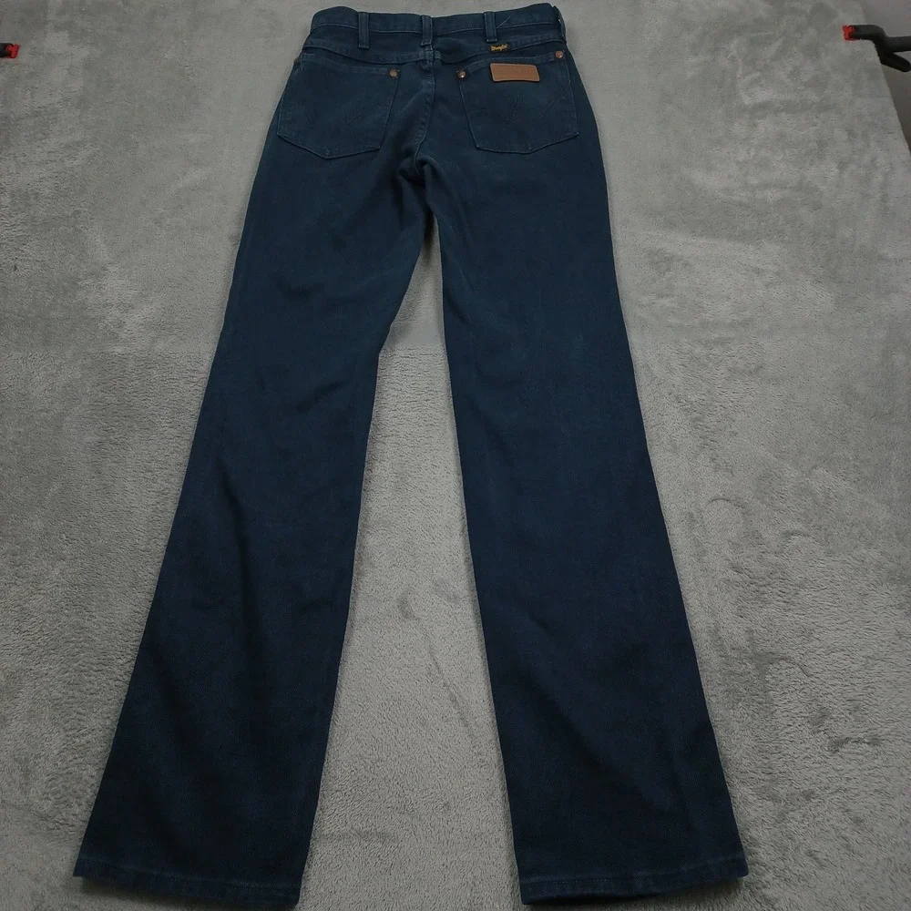 Vintage Wrangler Jeans Mens 29x34 Blue Denim Bootcut Made In USA Western